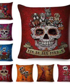 Skull Mexico Day of the Dead Cushion Cover For Your Home