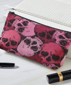Skull Print Makeup Travel Storage Bag Organizer Case 11 Patterns