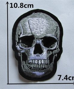 Skull Head 1pcs Embroidery Iron or Sew On Patch