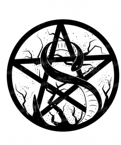 Pentagram With Snake Image | Instant Download | Digital File | SVG | JPG | PNG | EPS