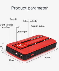 12V Universal Portable Car Battery Jump Starter 20000mAh