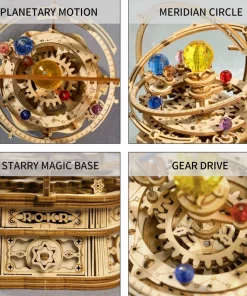 ROKR 3D Wooden Puzzles Starry Night Series Mechanical Music Box Kits AMK51