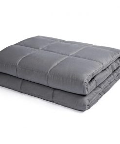 Weighted Blankets 100% Cotton w/ Glass Beads Dark Grey 20 lbs, 60” x 80”