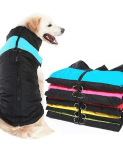 Winter Pet Dog Clothes Warm Big Dog Coat Puppy Clothing Waterproof Pet Vest Jacket For Small Medium Large Dogs Golden Retriever